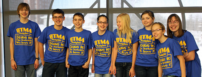 Middle School Math Contest Students